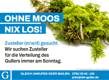 Zusteller gesucht
